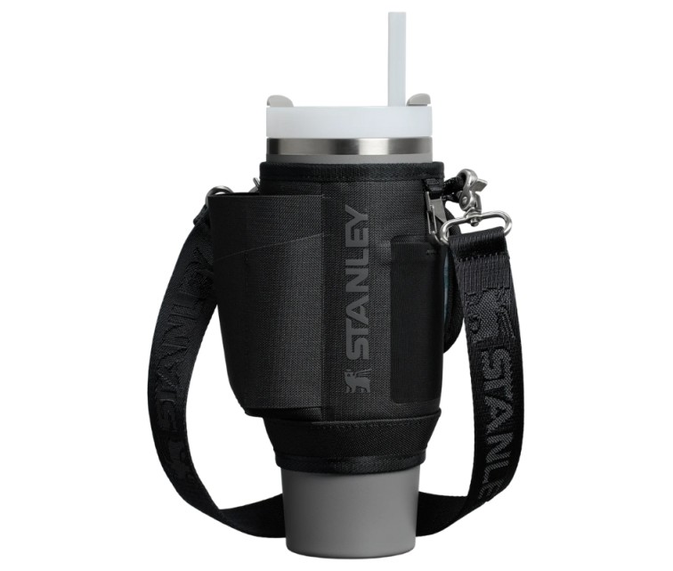 Pārnēsāšanas somiņa termokrūzei ar salmiņu The All-Day Quencher Carry-All 0,89L melna Pārnēsāšanas somiņa termokrūzei ar salmiņu The All-Day Quencher Carry-All 0,89L melna