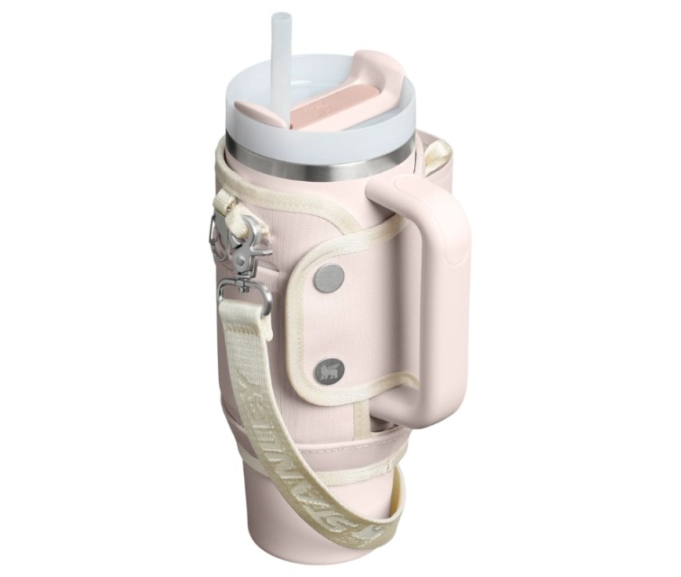 Pārnēsāšanas somiņa termokrūzei ar salmiņu The All-Day Quencher Carry-All 0,89L gaiši rozā