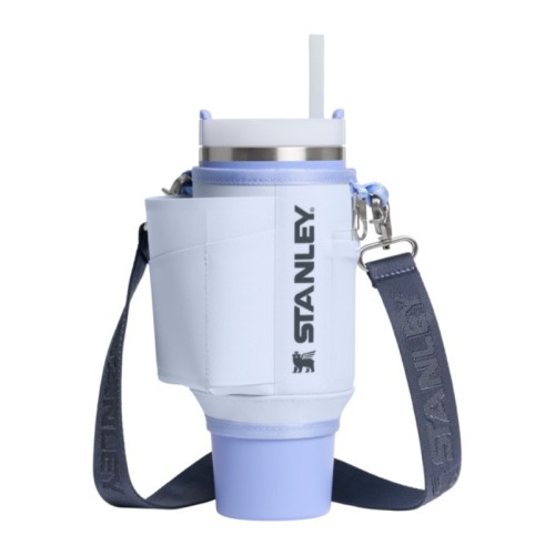 Carrying case for thermo mug with straw The All-Day Quencher Carry-All 0.89L light blue