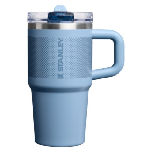 Termospuodelis su šiaudeliu The Quencher ProTour Flip Straw Tumbler 0.6L mėlynai violetinis