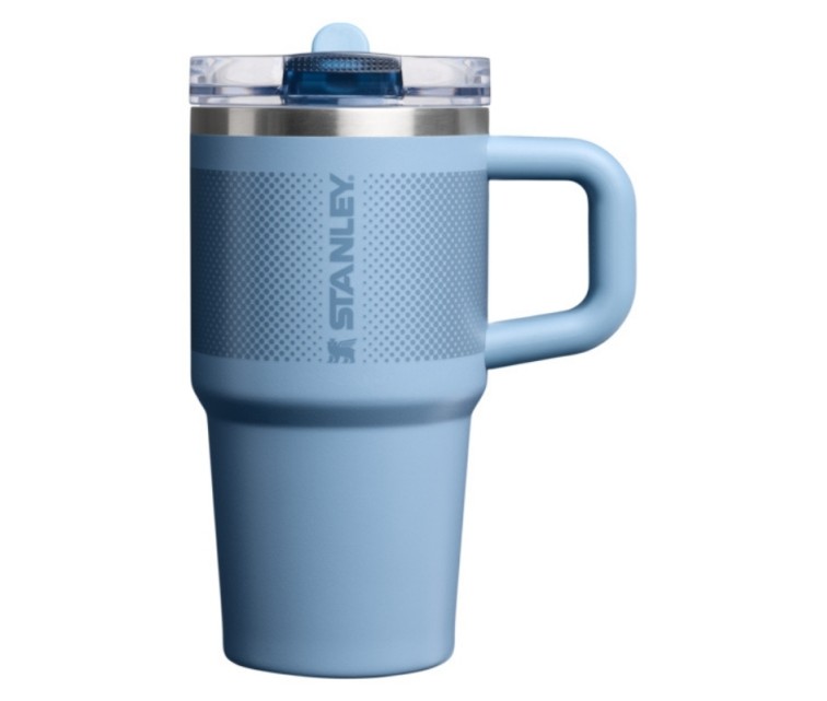 Thermo mug with straw The Quencher ProTour Flip Straw Tumbler 0.6L blue-violet