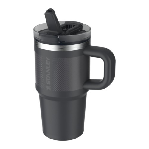 Termokrūze ar salmiņu The Quencher ProTour Flip Straw Tumbler 0.6L melna 