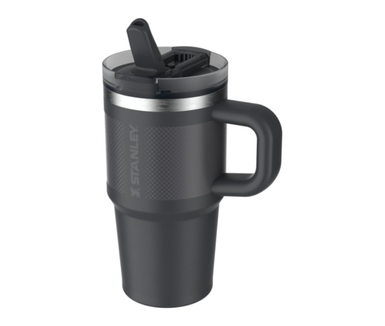 Termospuodelis su šiaudeliu The Quencher ProTour Flip Straw Tumbler 0.6L juodas