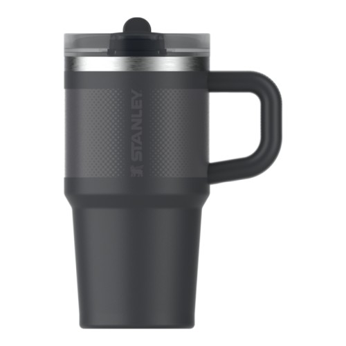 Termokrūze ar salmiņu The Quencher ProTour Flip Straw Tumbler 0.6L melna  Termokrūze ar salmiņu The Quencher ProTour Flip Straw Tumbler 0.6L melna