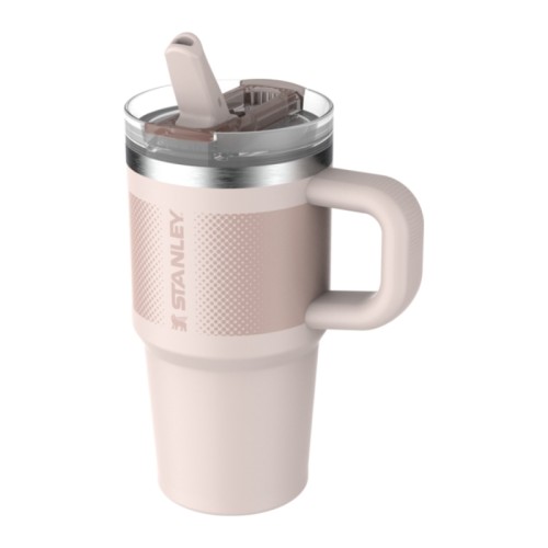 Termospuodelis su šiaudeliu The Quencher ProTour Flip Straw Tumbler 0.6L šviesiai rožinis