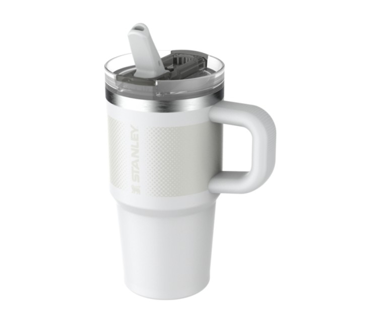 Termokrūze ar salmiņu The Quencher ProTour Flip Straw Tumbler 0.6L balta