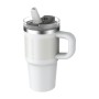 Termokrūze ar salmiņu The Quencher ProTour Flip Straw Tumbler 0.6L balta