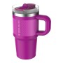 Thermo mug with straw The Quencher ProTour Flip Straw Tumbler 0.6L purple