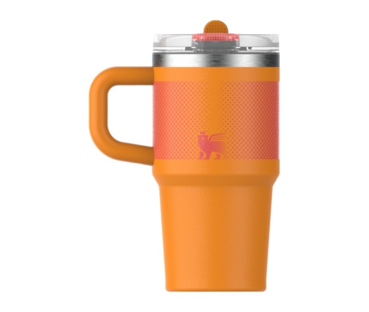 Termospuodelis su šiaudeliu The Quencher ProTour Flip Straw Tumbler 0.6L oranžinis