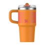Termospuodelis su šiaudeliu The Quencher ProTour Flip Straw Tumbler 0.6L oranžinis