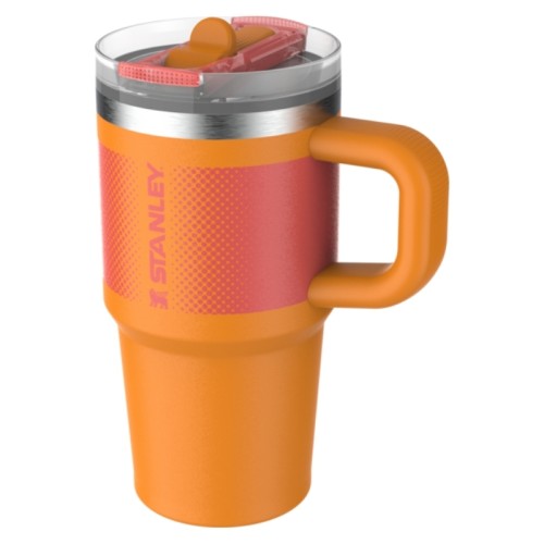 Termokrūze ar salmiņu The Quencher ProTour Flip Straw Tumbler 0.6L oranža 