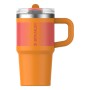Termokrūze ar salmiņu The Quencher ProTour Flip Straw Tumbler 0.6L oranža Termokrūze ar salmiņu The Quencher ProTour Flip Straw Tumbler 0.6L oranža