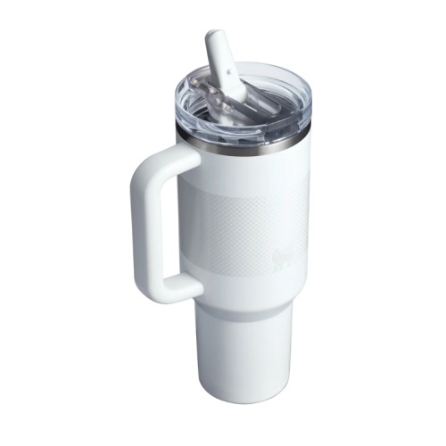 Termospuodelis su šiaudeliu „The Quencher ProTour Flip Straw Tumbler“ 1,18 l, baltas