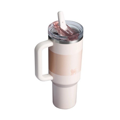 Termospuodelis su šiaudeliu The Quencher ProTour Flip Straw Tumbler 1.18L šviesiai rožinis