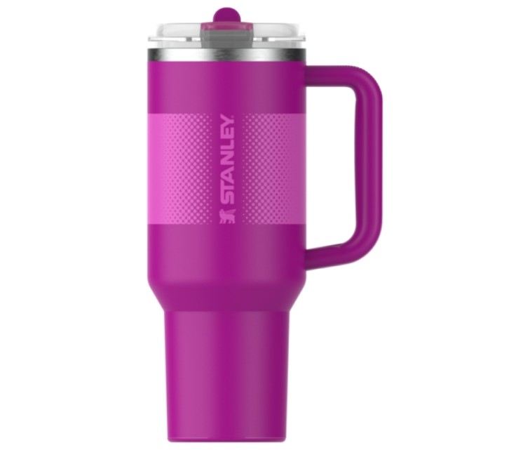 Thermos mug with straw The Quencher ProTour Flip Straw Tumbler 1.18L purple