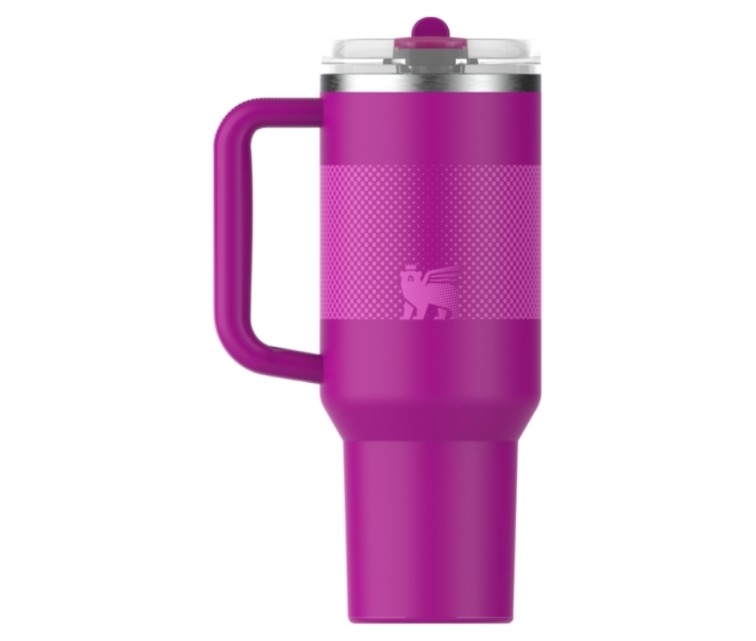 Thermos mug with straw The Quencher ProTour Flip Straw Tumbler 1.18L purple