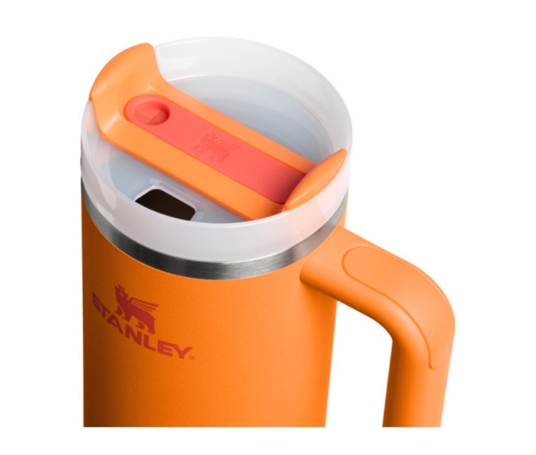 Thermo mug with straw The Quencher H2.O FlowState Tumbler 0.89L orange
