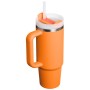 Thermo mug with straw The Quencher H2.O FlowState Tumbler 0.89L orange