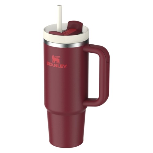 Thermo mug with straw The Quencher H2.O FlowState Tumbler 0.89L dark red