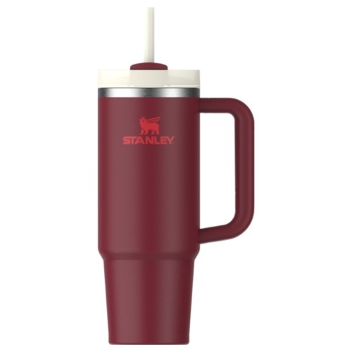 Thermo mug with straw The Quencher H2.O FlowState Tumbler 0.89L dark red