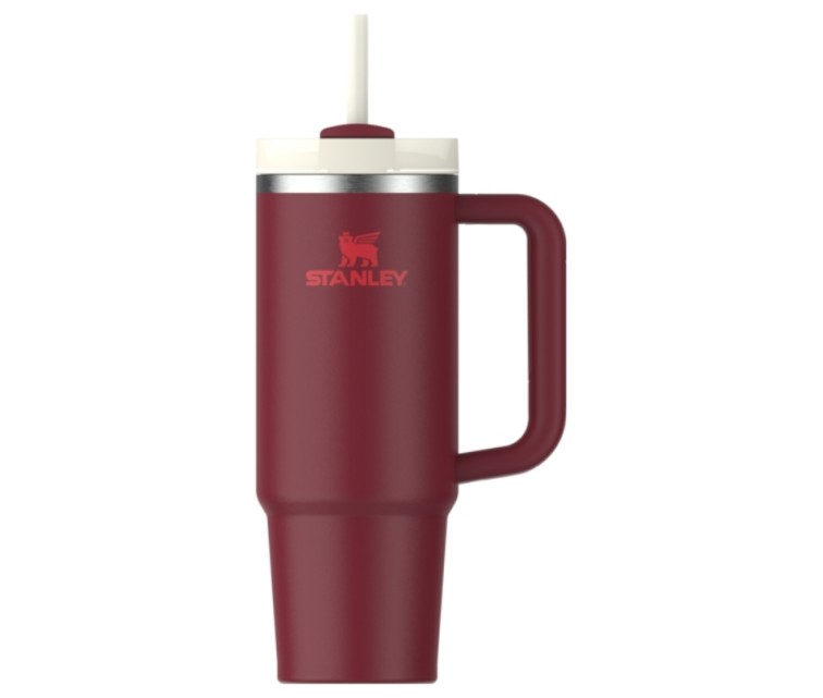 Termokrūze ar salmiņu The Quencher H2.O FlowState Tumbler 0.89L tumši sarkana