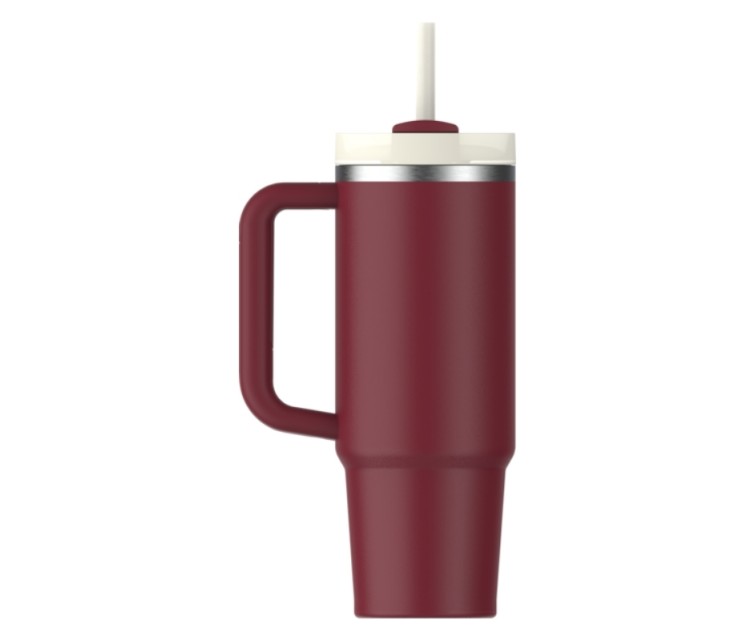 Termokrūze ar salmiņu The Quencher H2.O FlowState Tumbler 0.89L tumši sarkana Termokrūze ar salmiņu The Quencher H2.O FlowState Tumbler 0.89L tumši sarkana