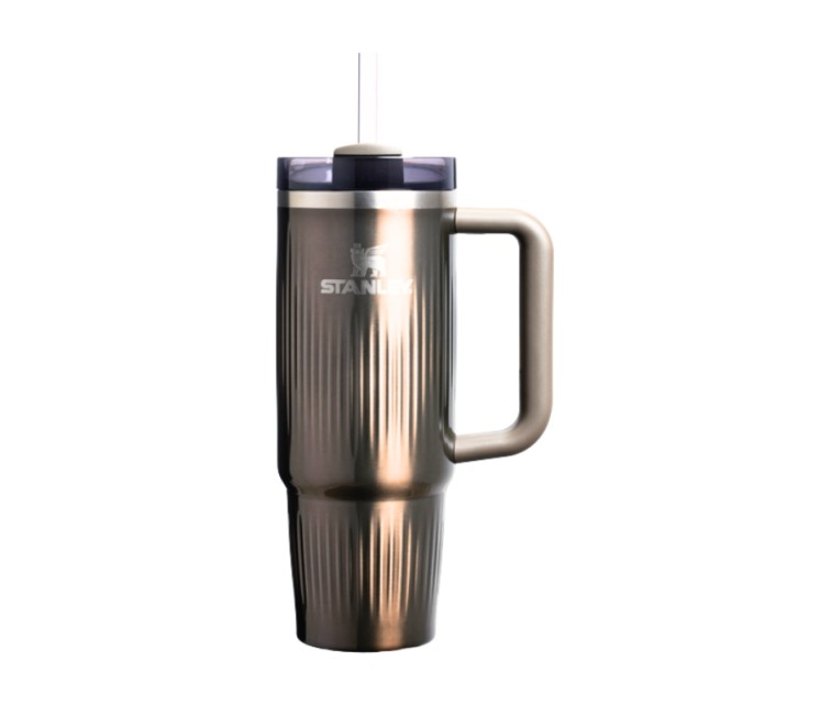 Termokrūze ar salmiņu The Quencher H2.0 Fluted Tumbler 0.89L metāliski brūns Termokrūze ar salmiņu The Quencher H2.0 Fluted Tumbler 0.89L metāliski brūns