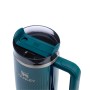 Termokrūze ar salmiņu The Quencher H2.0 Fluted Tumbler 0.89L spīdīgi zilganzaļa