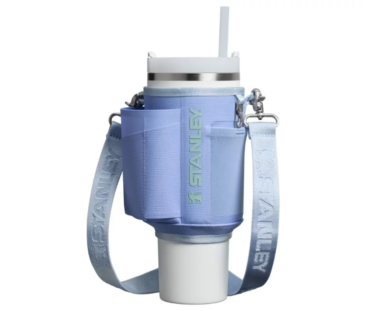 Чехол для термокружки с трубочкой The All-Day Quencher Carry-All 1.18L гортензия синяя Чехол для термокружки с трубочкой The All-Day Quencher Carry-All 1.18L гортензия синяя