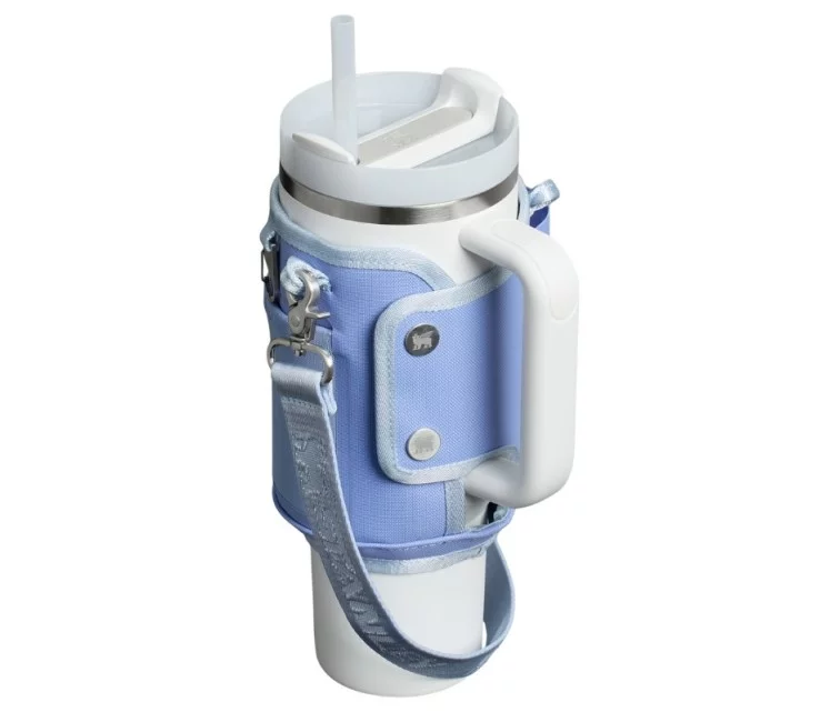 Чехол для термокружки с трубочкой The All-Day Quencher Carry-All 1.18L гортензия синяя Чехол для термокружки с трубочкой The All-Day Quencher Carry-All 1.18L гортензия синяя