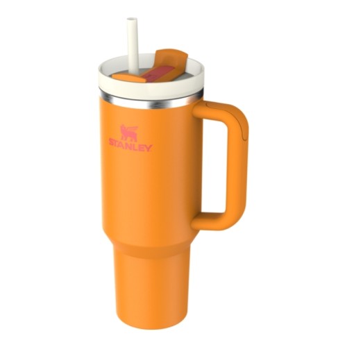 Termospuodelis su šiaudeliu The Quencher H2.O FlowState Tumbler 1.18L oranžinis