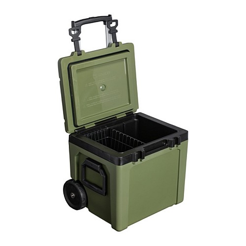 Aukstuma kaste ar riteņiem The Easy-Carry Outdoor Wheeled Cooler 47L tumši zaļa 