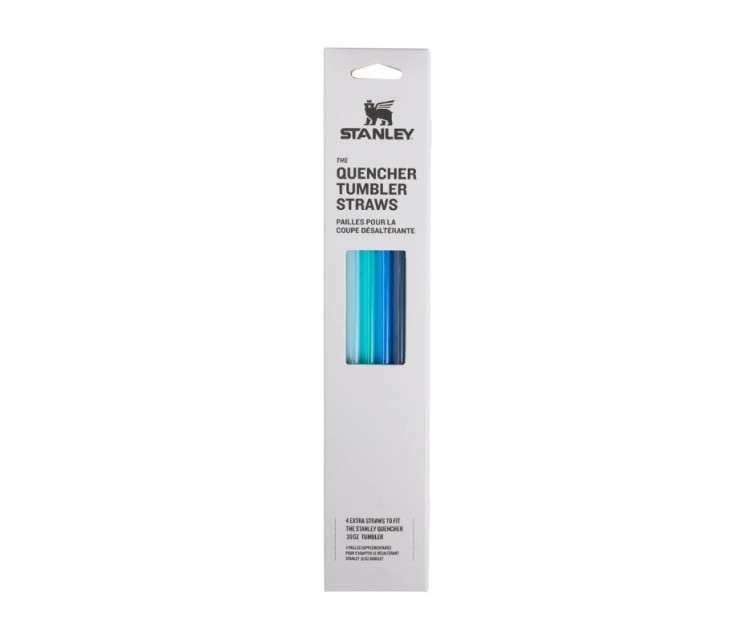 Salmiņu komplekts 4 gab. termokrūzēm The Quencher Travel Tumbler Straws 0,89L zili Salmiņu komplekts 4 gab. termokrūzēm The Quencher Travel Tumbler Straws 0,89L zili