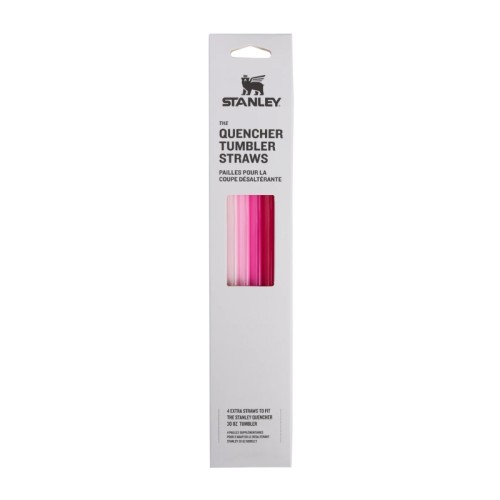 Salmiņu komplekts 4 gab. termokrūzēm The Quencher Travel Tumbler Straws 0,89L rozā  Salmiņu komplekts 4 gab. termokrūzēm The Quencher Travel Tumbler Straws 0,89L rozā