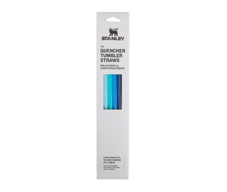 Salmiņu komplekts 4 gab. termokrūzēm The Quencher Travel Tumbler Straws 1,18L zili Salmiņu komplekts 4 gab. termokrūzēm The Quencher Travel Tumbler Straws 1,18L zili