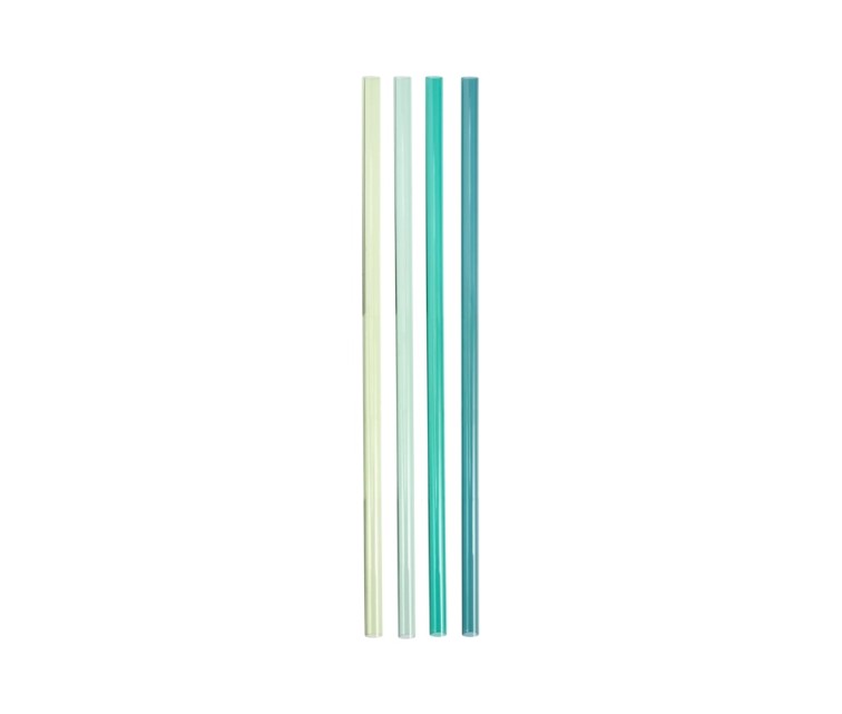Salmiņu komplekts 4 gab. termokrūzēm The Quencher Travel Tumbler Straws 1,18L zaļi