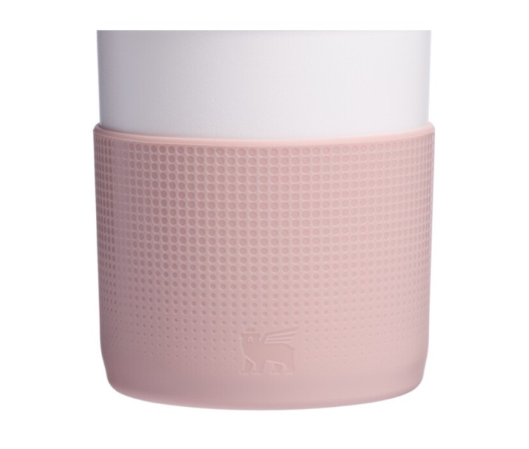 Aizsargpārvalka un salmiņu vāciņu 2 gab. komplekts termokrūzēm 1,18L The Quencher Boot + Straw Topper gaiši rozā