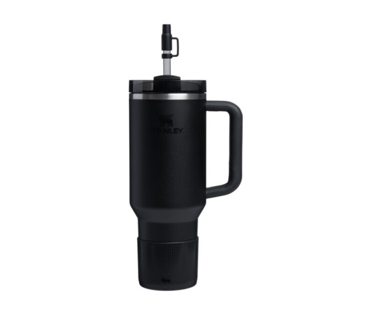 Aizsargpārvalka un salmiņu vāciņu 2 gab. komplekts termokrūzēm 1,18L The Quencher Boot + Straw Topper melns