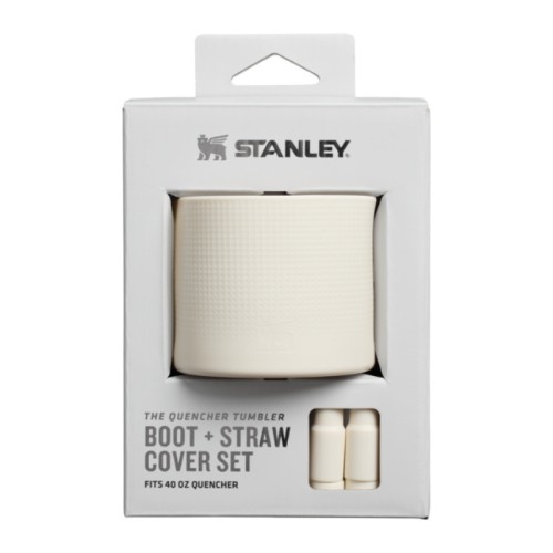 Aizsargpārvalka un salmiņu vāciņu 2 gab. komplekts termokrūzēm 1,18L The Quencher Boot + Straw Topper gaišā krēmkrāsā Aizsargpārvalka un salmiņu vāciņu 2 gab. komplekts termokrūzēm 1,18L The Quencher Boot + Straw Topper gaišā krēmkrāsā