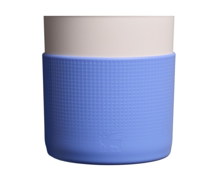 Aizsargpārvalka un salmiņu vāciņu 2 gab. komplekts termokrūzēm 1,18L The Quencher Boot + Straw Topper hortenziju zils