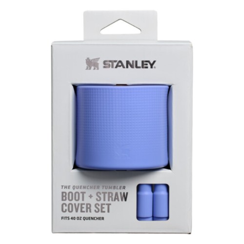 Aizsargpārvalka un salmiņu vāciņu 2 gab. komplekts termokrūzēm 1,18L The Quencher Boot + Straw Topper hortenziju zils  Aizsargpārvalka un salmiņu vāciņu 2 gab. komplekts termokrūzēm 1,18L The Quencher Boot + Straw Topper hortenziju zils