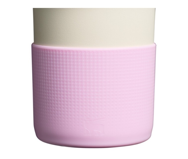 Aizsargpārvalka un salmiņu vāciņu 2 gab. komplekts termokrūzēm 1,18L The Quencher Boot + Straw Topper rozā