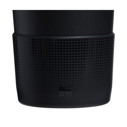 Apsauginių dangtelių ir šiaudelių rinkinys (2 vnt.) termo puodeliams (0,89 l / 0,6 l), „The Quencher Boot“ + šiaudelių dangtelis, juodos spalvos