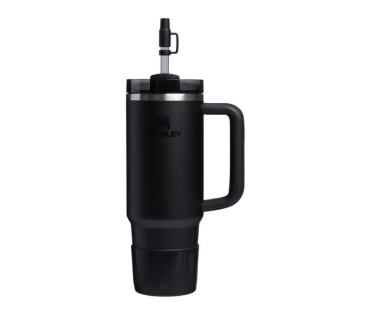 Aizsargpārvalka un salmiņu vāciņu 2 gab. komplekts termokrūzēm 0,89L/0,6L The Quencher Boot + Straw Topper melns