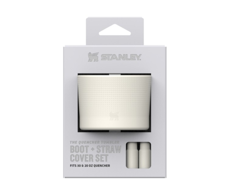 Aizsargpārvalka un salmiņu vāciņu 2 gab. komplekts termokrūzēm 0,89L/0,6L The Quencher Boot + Straw Topper krēmkrāsā Aizsargpārvalka un salmiņu vāciņu 2 gab. komplekts termokrūzēm 0,89L/0,6L The Quencher Boot + Straw Topper krēmkrāsā