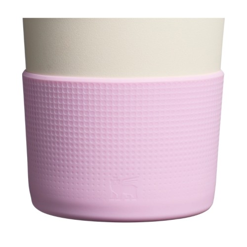 Aizsargpārvalka un salmiņu vāciņu 2 gab. komplekts termokrūzēm 0,89L/0,6L The Quencher Boot + Straw Topper rozā 