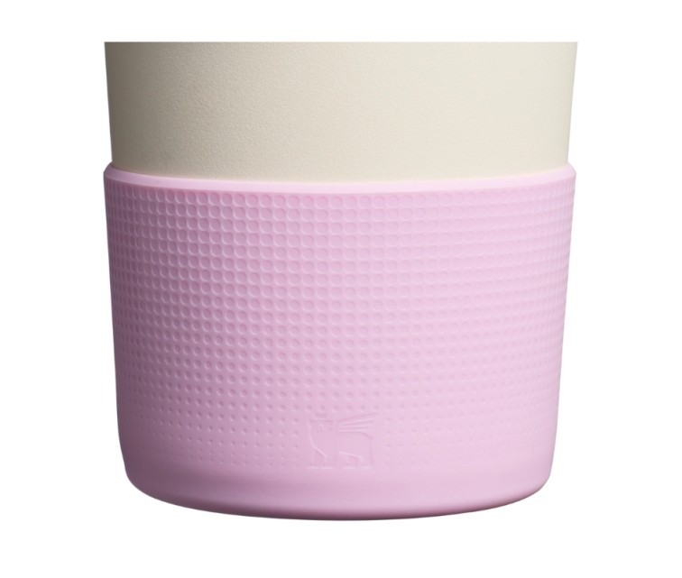 Aizsargpārvalka un salmiņu vāciņu 2 gab. komplekts termokrūzēm 0,89L/0,6L The Quencher Boot + Straw Topper rozā