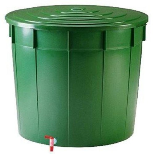 Ūdens muca 500L ar vāku un krānu Ø100x82cm Ūdens muca 500L ar vāku un krānu Ø100x82cm