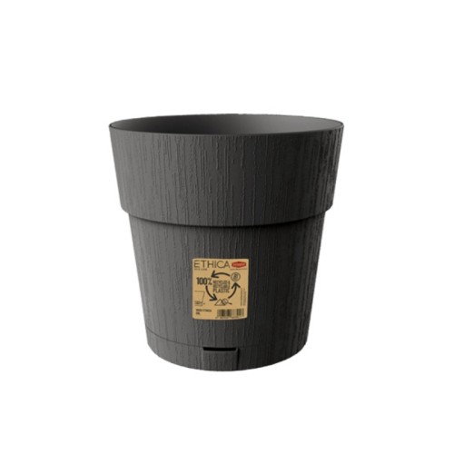 Цветочный горшок с поддоном Ethica Ø25x25 см серый