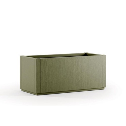 Прямоугольный ящик для цветов Ethica 80x36x35 см зеленый Прямоугольный ящик для цветов Ethica 80x36x35 см зеленый